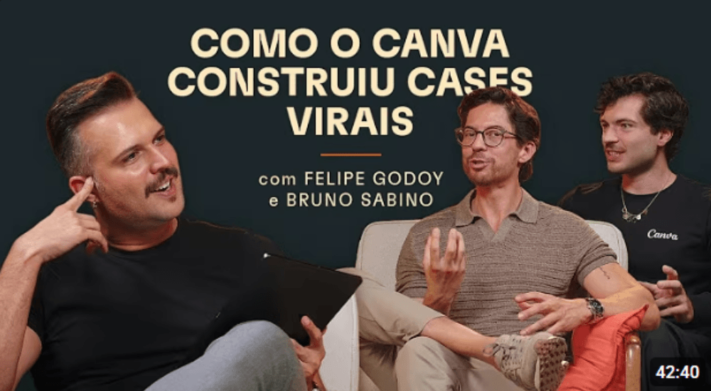 Como o canva construiu cases virais com felipe godoy e bruno sabino